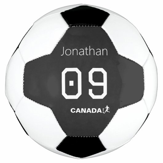 Persoonlijk Canada Atletiek Team Cadeau Voetbal (Voorkant)
