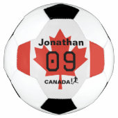 Persoonlijk Canada Maple Leaf Voetbal Cadeau (Voorkant)