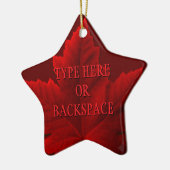 Persoonlijk Canada-souvenir Canada-cadeau Keramisch Ornament (Links)