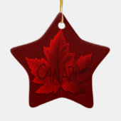 Persoonlijk Canada-souvenir Canada-cadeau Keramisch Ornament (Achterkant)