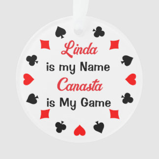 Persoonlijk Canasta kaartspel ornament