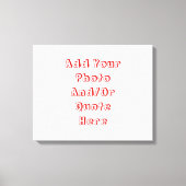  persoonlijk canvas afdruk (Voorkant)