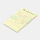 Persoonlijk Cartoon Schoolbenodigdheden Patroon Po Post-it® Notes (Schuin)