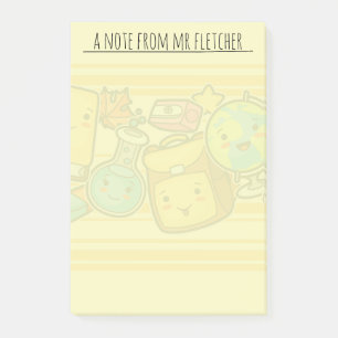 Persoonlijk Cartoon Schoolbenodigdheden Patroon Po Post-it® Notes