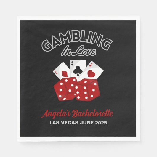 Persoonlijk Casino Las Vegas Afscheidsparty voor V Servet (Voorkant)