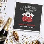 Persoonlijk Casino Las Vegas Verjaardagsfeest voor Servet<br><div class="desc">Maak je Las Vegas vrijgezellenfeest onvergetelijk met gepersonaliseerde casino-thema servetten, die een vleugje elegantie en plezier toevoegen aan je feest. Pas deze servetten aan met de naam van de bruid en de datum van het feest voor een unieke en memorabele aandenken die gasten zullen waarderen. Met levendige ontwerpen van klassieke...</div>