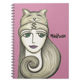 Persoonlijk Cat Hug-Notitieboek Notitieboek (Voorkant)