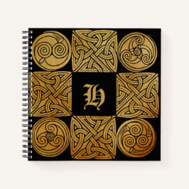 Persoonlijk Celtic Knotwork Kruis Spiraal Notebook Notitieboek