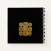 Persoonlijk Celtic Knotwork Kruis Spiraal Notebook Notitieboek (Achterkant)
