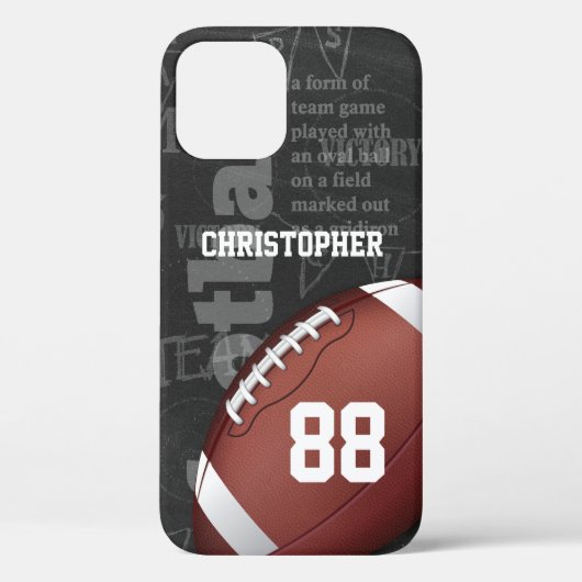 Persoonlijk Chalkboard American Football Hoesje-Ma Case-Mate iPhone Case (Achterkant)