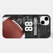 Persoonlijk Chalkboard Amerikaans Football Case-Mate iPhone Case (Achterkant (horizontaal))