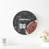 Persoonlijk Chalkboard Amerikaans Football Grote C Grote Klok (Huis)