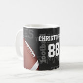 Persoonlijk Chalkboard Amerikaans Football Koffiemok (Voorkant links)