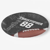 Persoonlijk Chalkboard Amerikaans Football Papieren Bordje (Gekanteld)