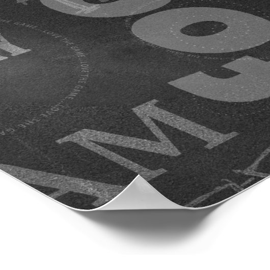 Persoonlijk Chalkboard Amerikaans Football Poster (Hoek)