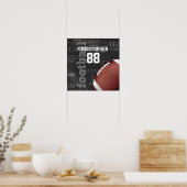 Persoonlijk Chalkboard Amerikaans Football Poster (Keuken)