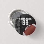 Persoonlijk Chalkboard Amerikaans Football Ronde Button 3,2 Cm (Voorkant /achterkant)