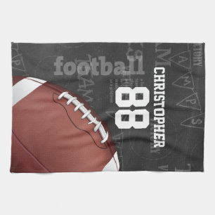Persoonlijk Chalkboard Amerikaans Football Theedoek