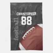 Persoonlijk Chalkboard Amerikaans Football Theedoek (Verticaal)