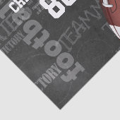 Persoonlijk Chalkboard Amerikaans Football Tissuepapier (Detail)