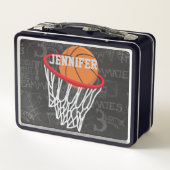 Persoonlijk Chalkboard Basketball en Hoop (Achterkant)