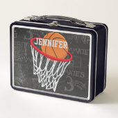 Persoonlijk Chalkboard Basketball en Hoop (Voorkant)
