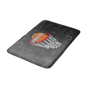 Persoonlijk Chalkboard Basketball en Hoop Badmat