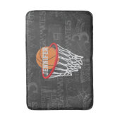 Persoonlijk Chalkboard Basketball en Hoop Badmat (Voorkant Verticaal)