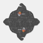 Persoonlijk Chalkboard Basketball en Hoop Bedankdoosjes (Uitgevouwen)