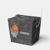 Persoonlijk Chalkboard Basketball en Hoop Bedankdoosjes (Voorkant Zijde)