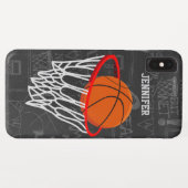 Persoonlijk Chalkboard Basketball en Hoop Case-Mate iPhone Case (Achterkant (horizontaal))
