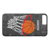 Persoonlijk Chalkboard Basketball en Hoop Case-Mate iPhone Case (Achterkant (Horizontaal))