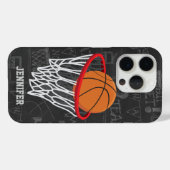 Persoonlijk Chalkboard Basketball en Hoop Case-Mate iPhone Case (Achterkant (horizontaal))