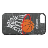 Persoonlijk Chalkboard Basketball en Hoop Case-Mate iPhone Case (Achterkant (Horizontaal))
