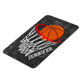 Persoonlijk Chalkboard Basketball en Hoop Magneet (Linkerzijde)