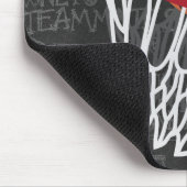 Persoonlijk Chalkboard Basketball en Hoop Muismat (Hoek)