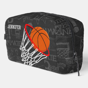 Persoonlijk Chalkboard Basketball en Hoop Toilettasje