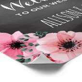 Persoonlijk Chalkboard Wedding | Welkomstteken Poster (Hoek)