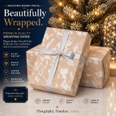 Persoonlijk champagne goud inpakpapier