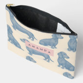 Persoonlijk Charmant Elegant Dashond Patroon Etui (Open)