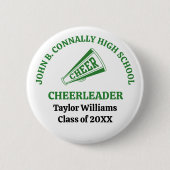 Persoonlijk cheerleader Green High School Ronde Button 5,7 Cm (Voorkant)