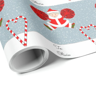 Persoonlijk Cheerleader Kerstcadeau Cadeaupapier