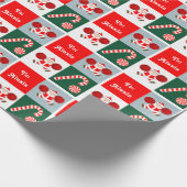 Persoonlijk Cheerleader Kerstcadeau Inpakpapier (Hoek)