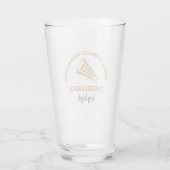 Persoonlijk Cheerleader Oranje Hoge School Glas (Achterkant)