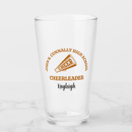 Persoonlijk Cheerleader Oranje Hoge School Glas