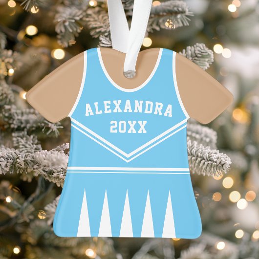 Persoonlijk Cheerleader Uniform in het Blauw Ornament