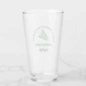 Persoonlijk cheerleader van de middelbare school i glas (Achterkant)