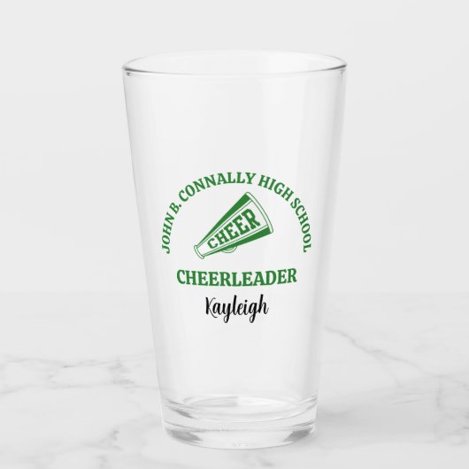 Persoonlijk cheerleader van de middelbare school i glas (Voorkant)