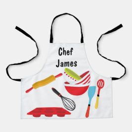 Persoonlijk chef all-over print schort