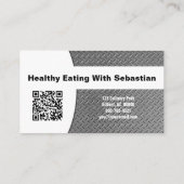 Persoonlijk Chef Diamond Bord Aangepast Foto QR Co Visitekaartje (Achterkant)